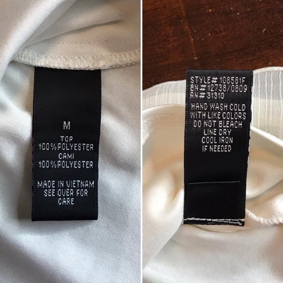 Flutter Sleeve Sheer Chic Cream Blouse Top - Picture 9 of 16